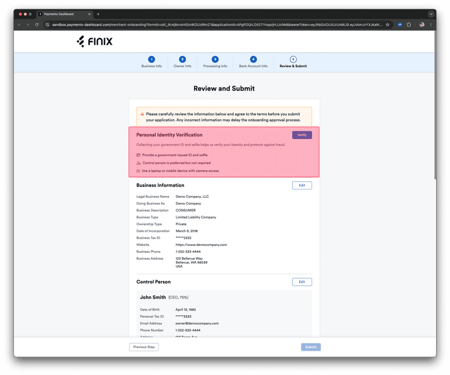 Persona Onboarding Form