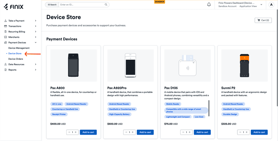 Device Store Offerings