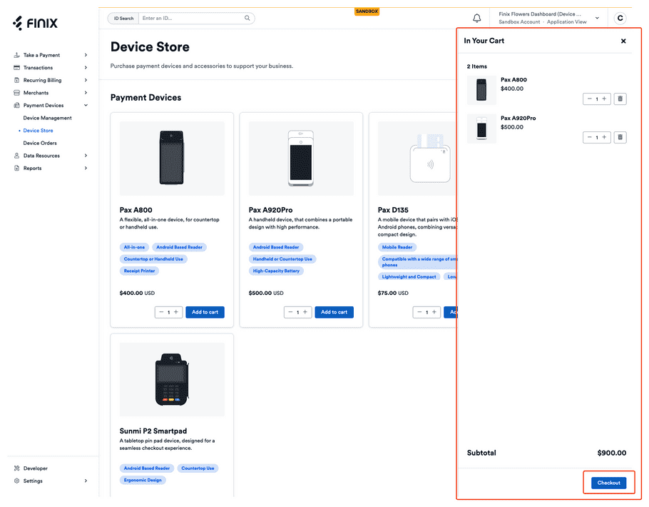 Device Store Checkout